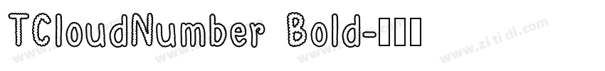 TCloudNumber Bold字体转换 TCloudNumber Bold字体转换